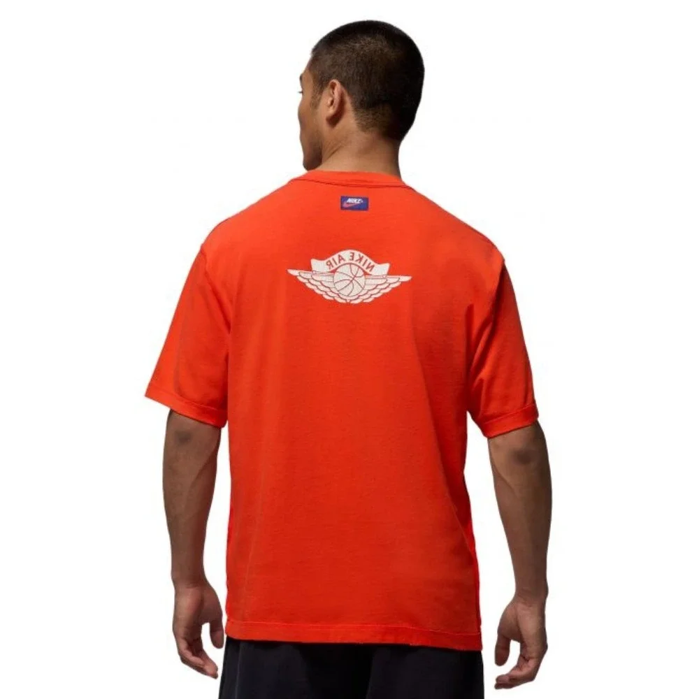 New JORDAN RARE AIR T-SHIRT Sz Large Men – Chile Red/Sail IB3130-673